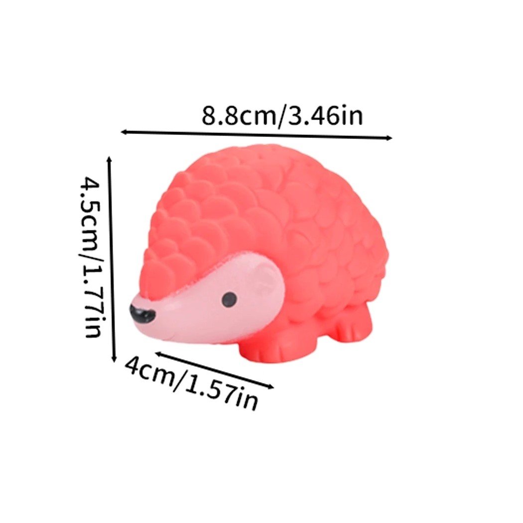jeżyk z Gumowych zabawek do kąpieli - zwierząt na białym tle